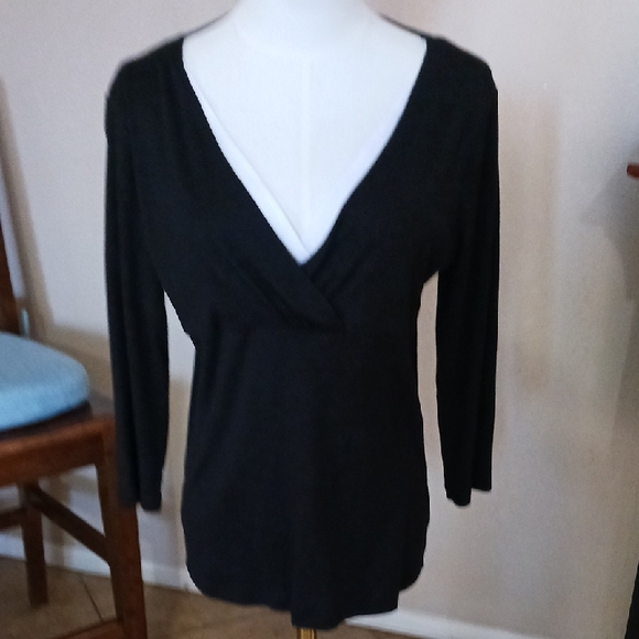 Jones New York Tops - Jones New York Black Long Sleeve Top